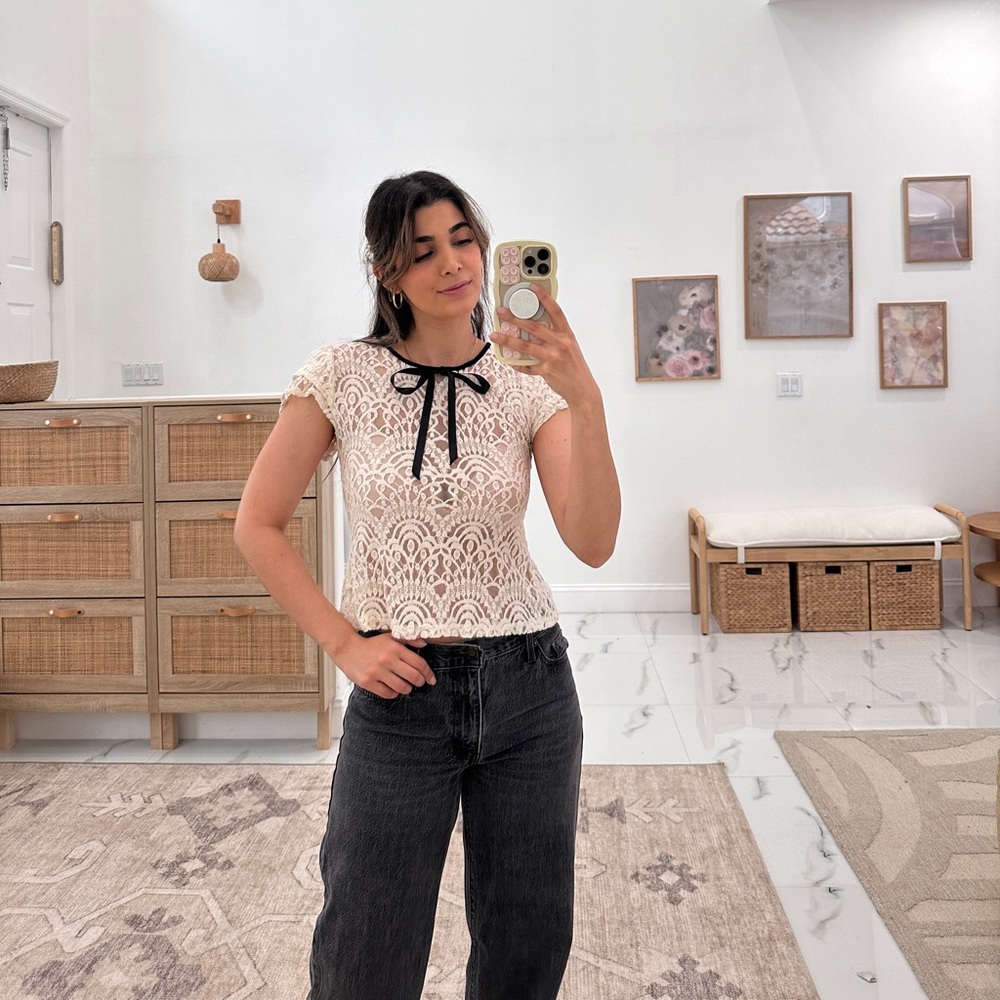 Rare Find Coquette Lace Top